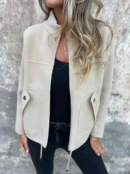 CLEARANCE🔥 Casual Zipper Drawstring Jacket