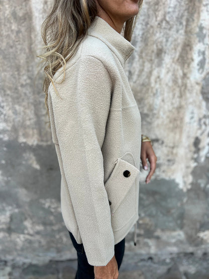 CLEARANCE🔥 Casual Zipper Drawstring Jacket