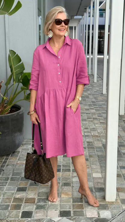 🎉🔥LAST DAY 50% OFF🔥 New Women's Cotton linen casual dress