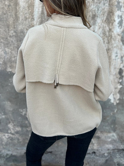 CLEARANCE🔥 Casual Zipper Drawstring Jacket